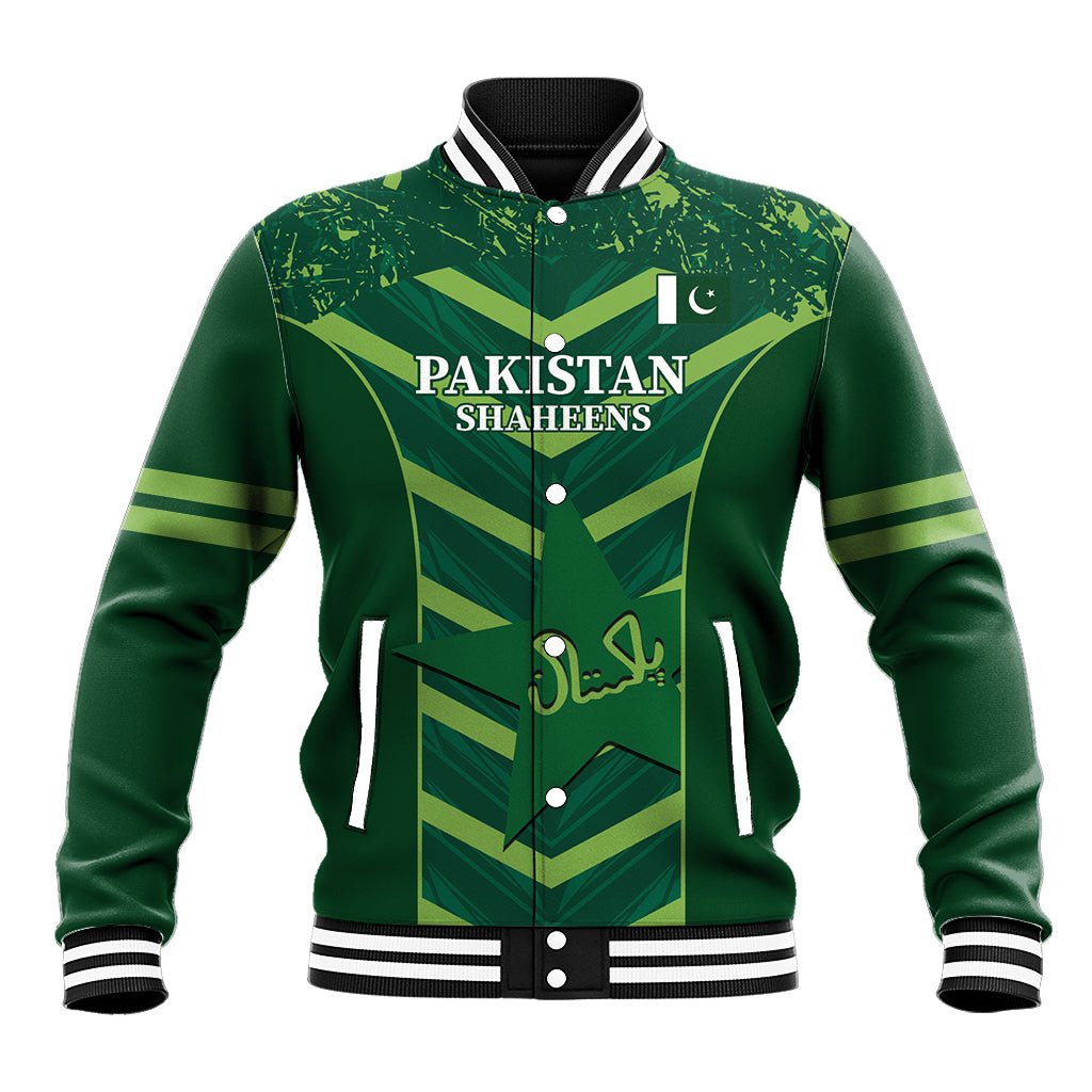 Custom Pakistan Cricket Baseball Jacket 2024 World Cup Go Shaheens - Wonder Print Shop