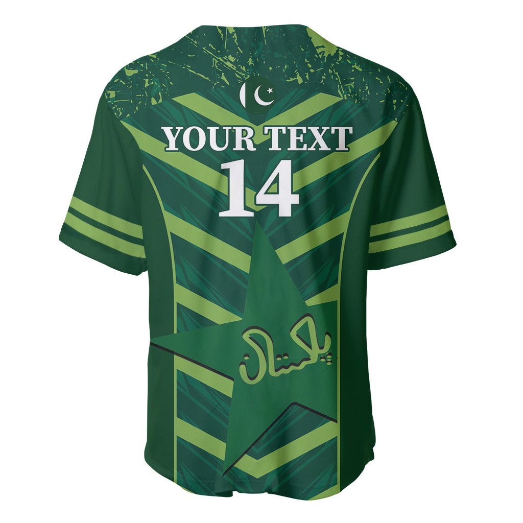 Custom Pakistan Cricket Baseball Jersey 2024 World Cup Go Shaheens - Wonder Print Shop