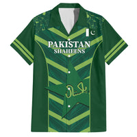 Custom Pakistan Cricket Family Matching Off The Shoulder Long Sleeve Dress and Hawaiian Shirt 2024 World Cup Go Shaheens - Wonder Print Shop