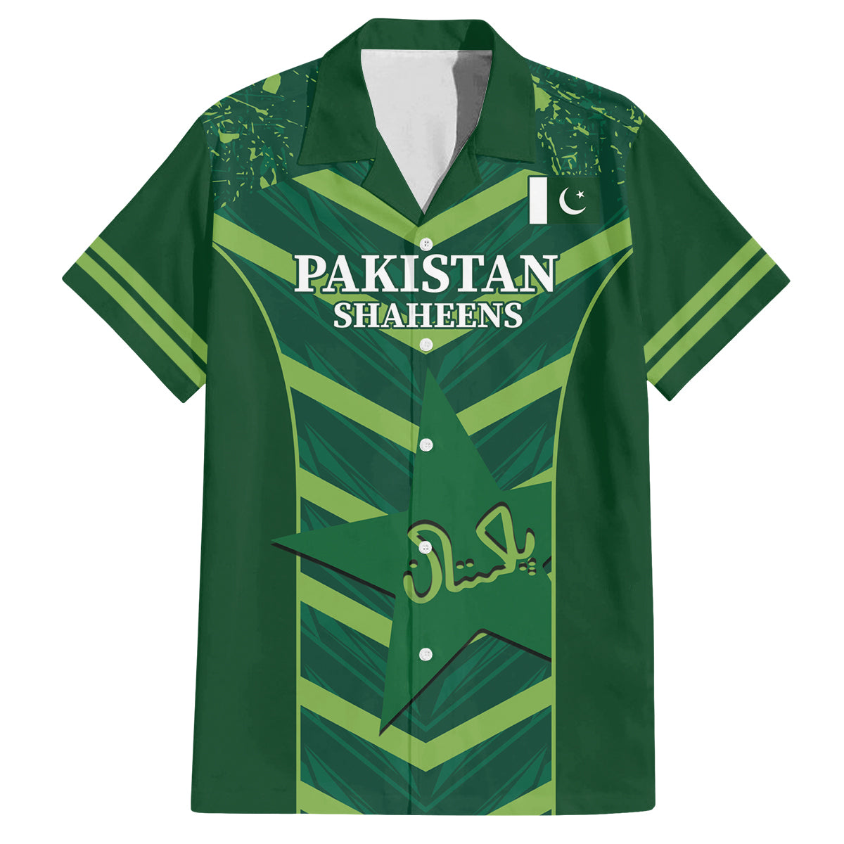 Custom Pakistan Cricket Family Matching Puletasi and Hawaiian Shirt 2024 World Cup Go Shaheens - Wonder Print Shop