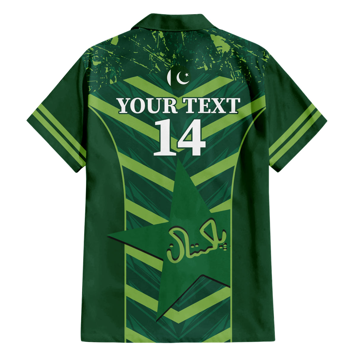 Custom Pakistan Cricket Family Matching Short Sleeve Bodycon Dress and Hawaiian Shirt 2024 World Cup Go Shaheens - Wonder Print Shop