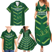 Custom Pakistan Cricket Family Matching Summer Maxi Dress and Hawaiian Shirt 2024 World Cup Go Shaheens - Wonder Print Shop