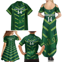 Custom Pakistan Cricket Family Matching Summer Maxi Dress and Hawaiian Shirt 2024 World Cup Go Shaheens - Wonder Print Shop