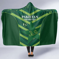 Custom Pakistan Cricket Hooded Blanket 2024 World Cup Go Shaheens
