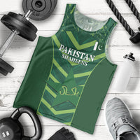 Custom Pakistan Cricket Men Tank Top 2024 World Cup Go Shaheens - Wonder Print Shop
