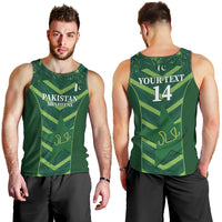 Custom Pakistan Cricket Men Tank Top 2024 World Cup Go Shaheens - Wonder Print Shop