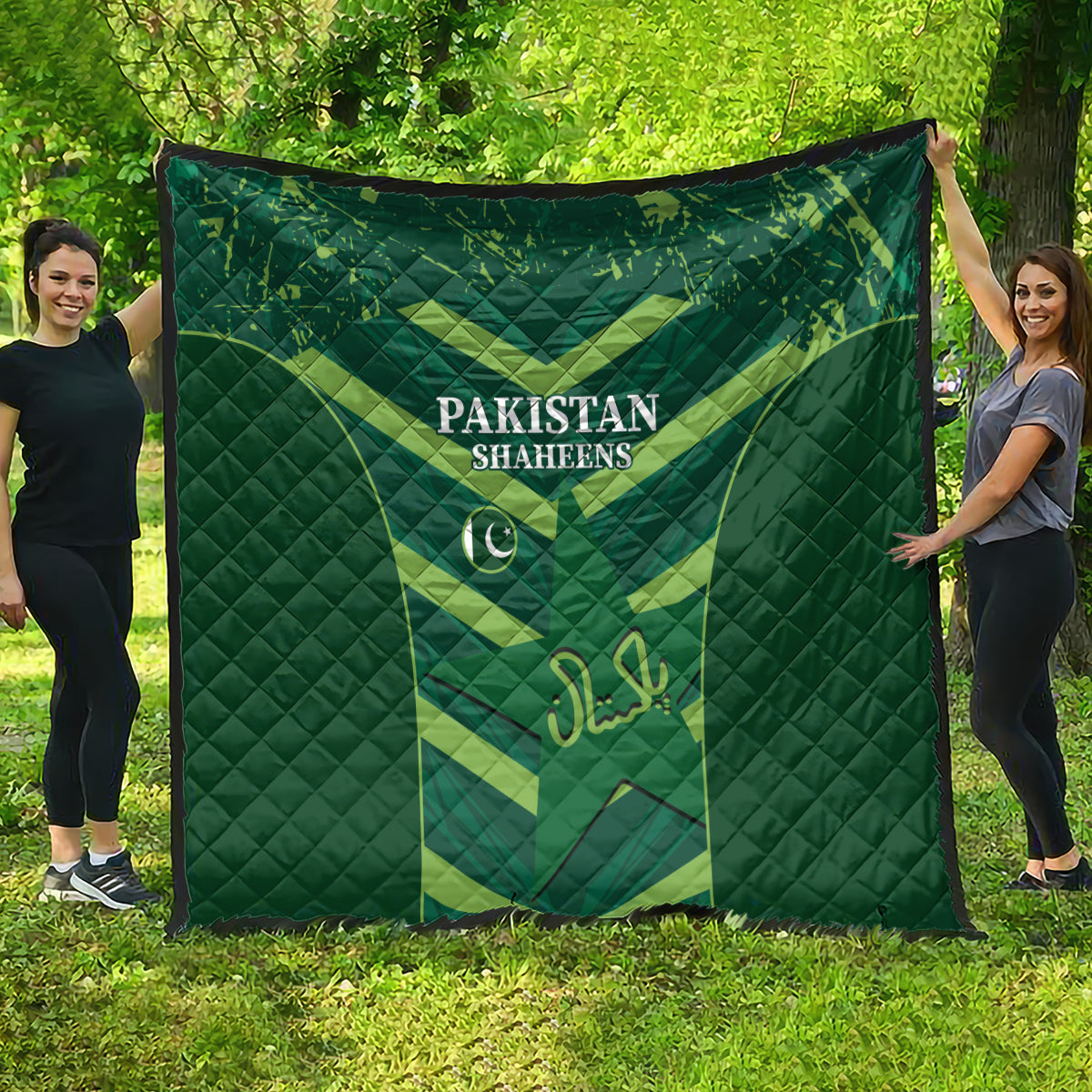 Pakistan Cricket Quilt 2024 World Cup Go Shaheens - Wonder Print Shop