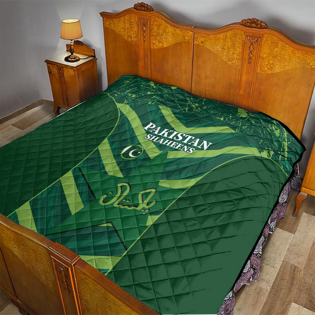 Pakistan Cricket Quilt 2024 World Cup Go Shaheens - Wonder Print Shop