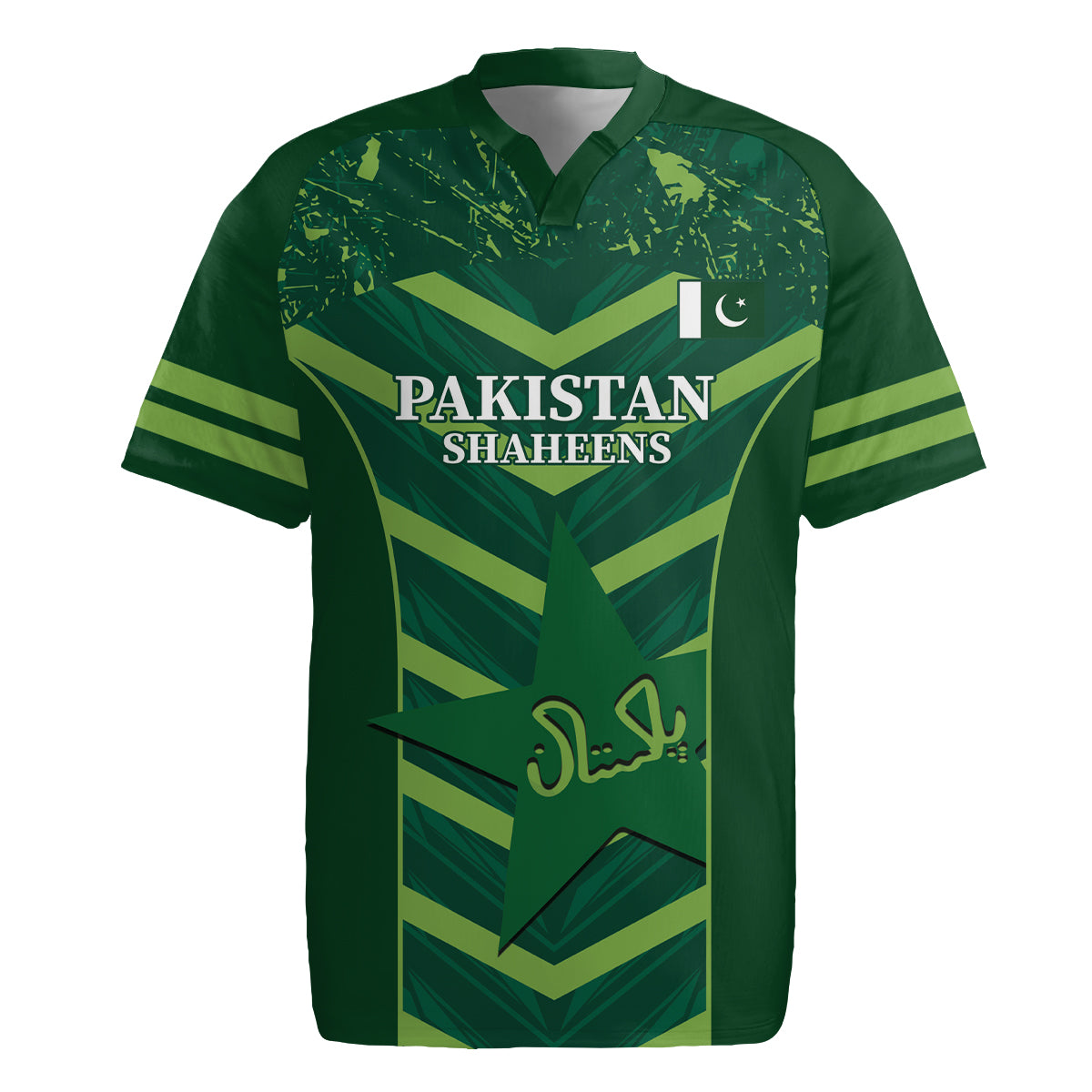 Custom Pakistan Cricket Rugby Jersey 2024 World Cup Go Shaheens - Wonder Print Shop
