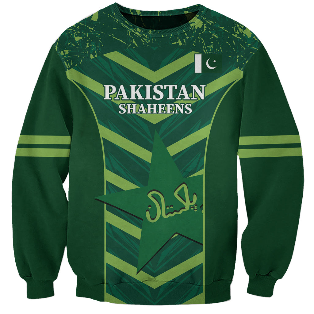 Custom Pakistan Cricket Sweatshirt 2024 World Cup Go Shaheens - Wonder Print Shop