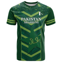 Custom Pakistan Cricket T Shirt 2024 World Cup Go Shaheens - Wonder Print Shop