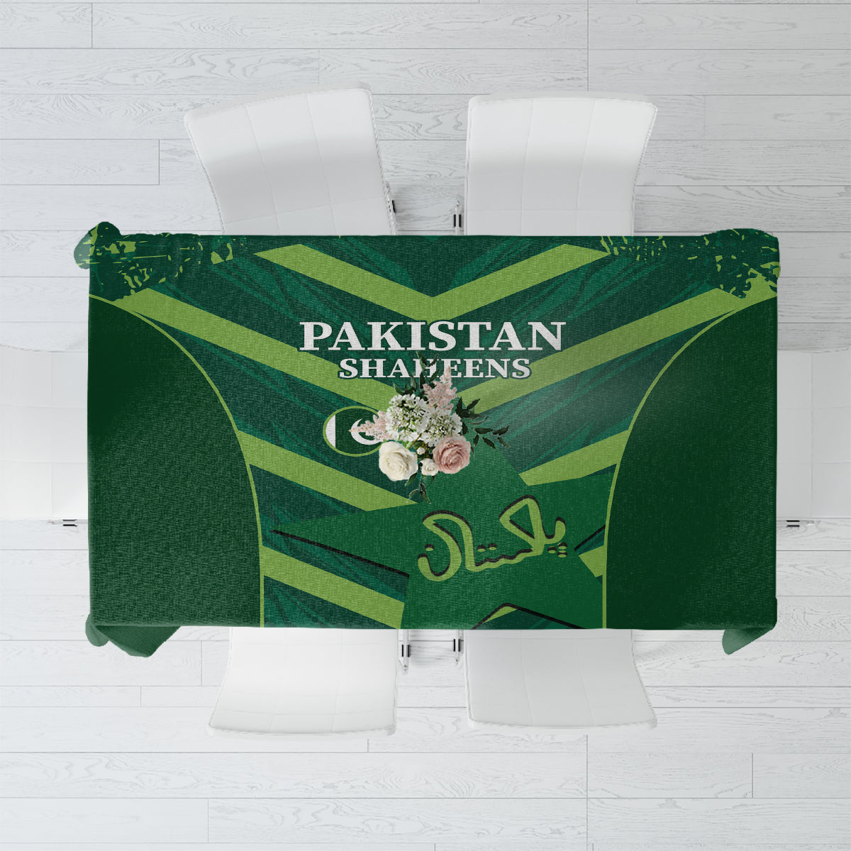 Pakistan Cricket Tablecloth 2024 World Cup Go Shaheens - Wonder Print Shop