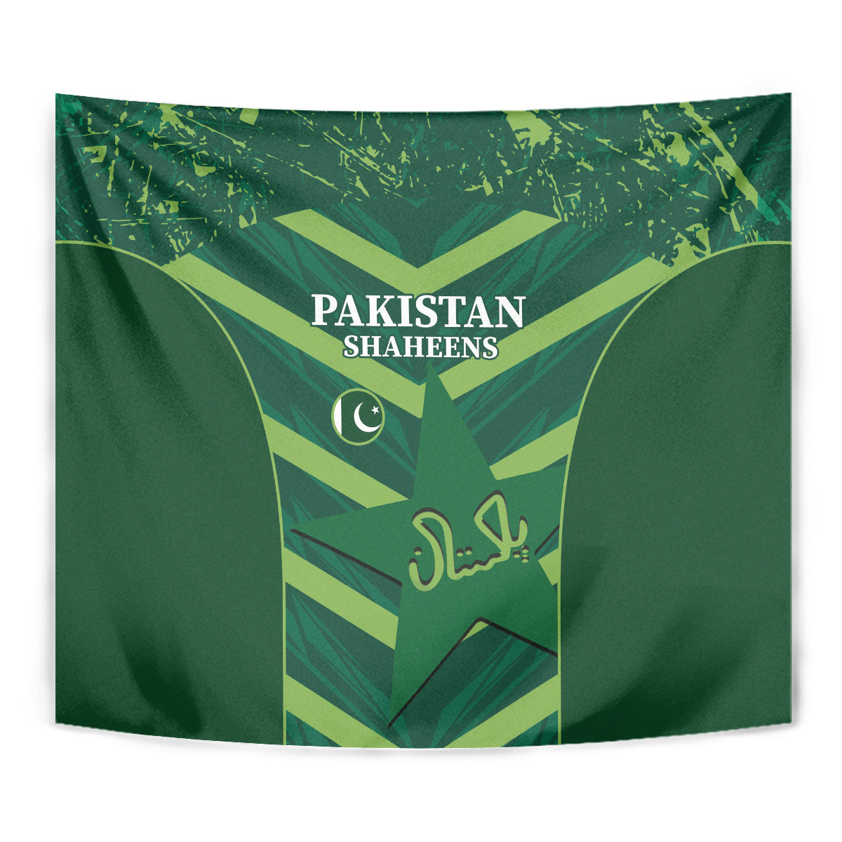 Pakistan Cricket Tapestry 2024 World Cup Go Shaheens - Wonder Print Shop