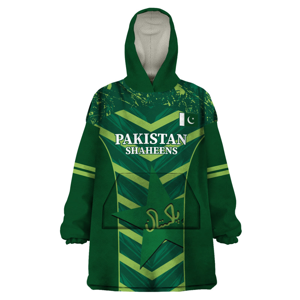 Custom Pakistan Cricket Wearable Blanket Hoodie 2024 World Cup Go Shaheens