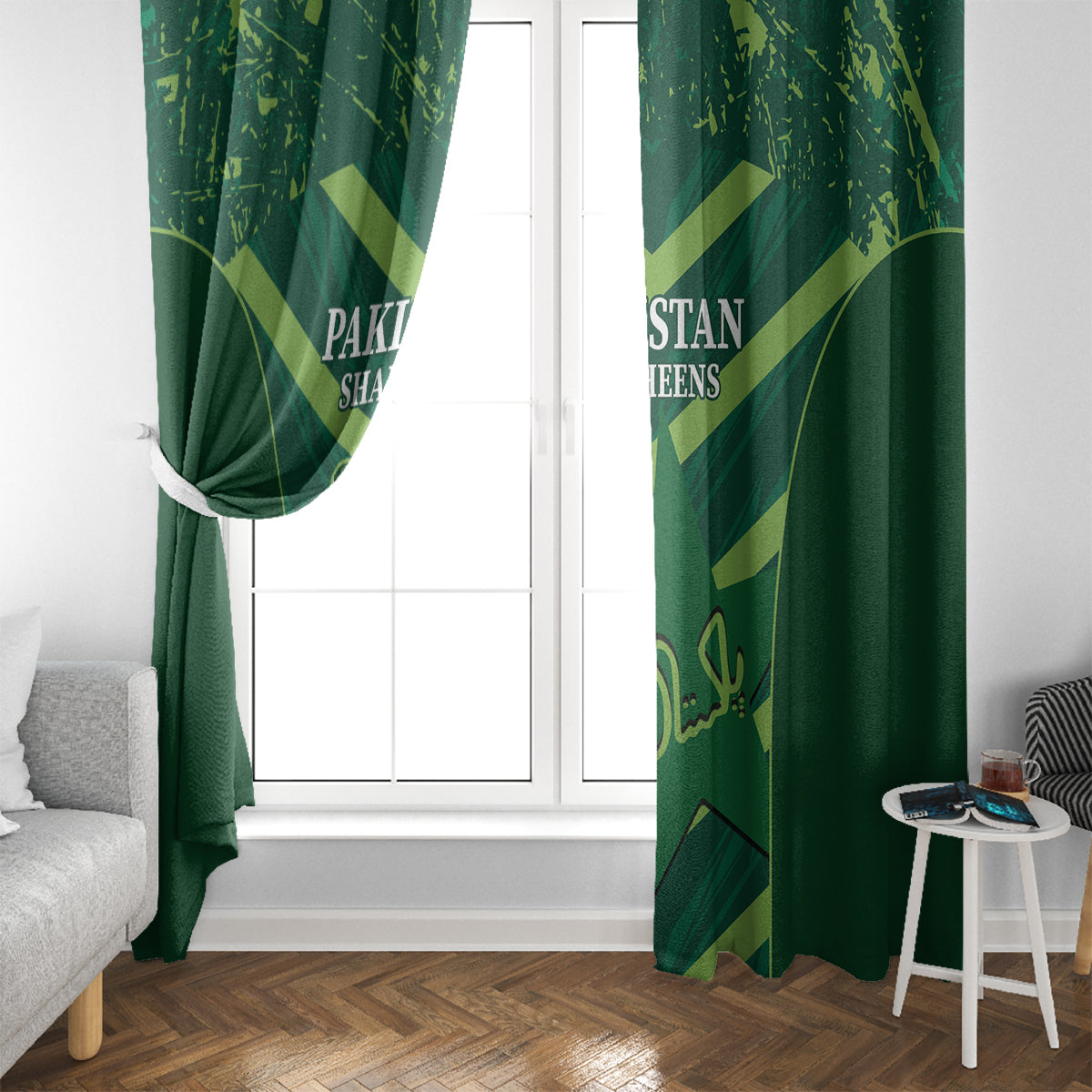 Pakistan Cricket Window Curtain 2024 World Cup Go Shaheens - Wonder Print Shop