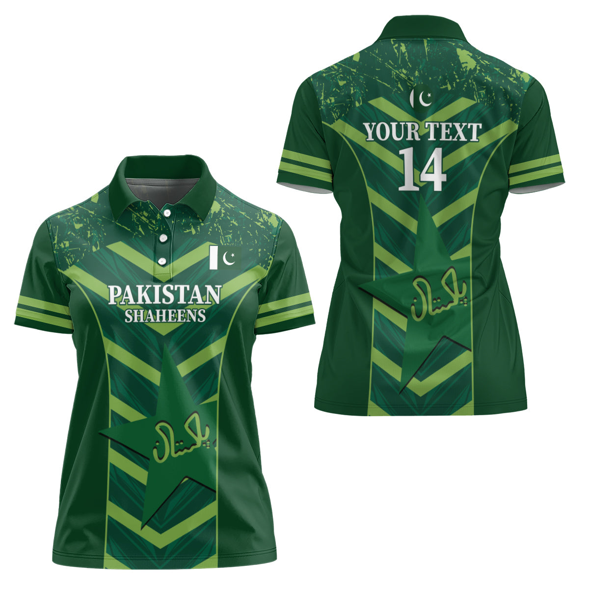 Custom Pakistan Cricket Women Polo Shirt 2024 World Cup Go Shaheens - Wonder Print Shop