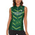Custom Pakistan Cricket Women Sleeveless Polo Shirt 2024 World Cup Go Shaheens - Wonder Print Shop