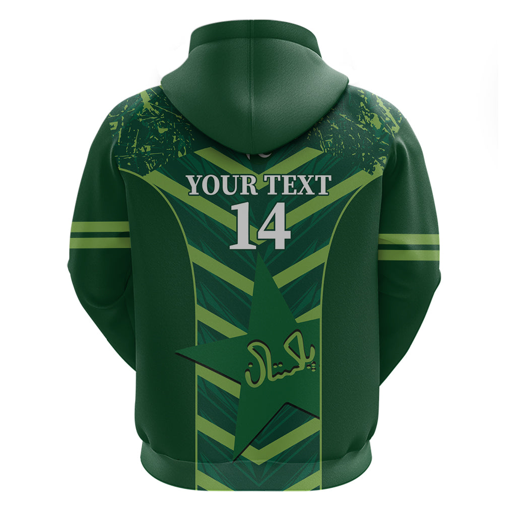 Custom Pakistan Cricket Zip Hoodie 2024 World Cup Go Shaheens - Wonder Print Shop