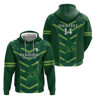 Custom Pakistan Cricket Zip Hoodie 2024 World Cup Go Shaheens - Wonder Print Shop