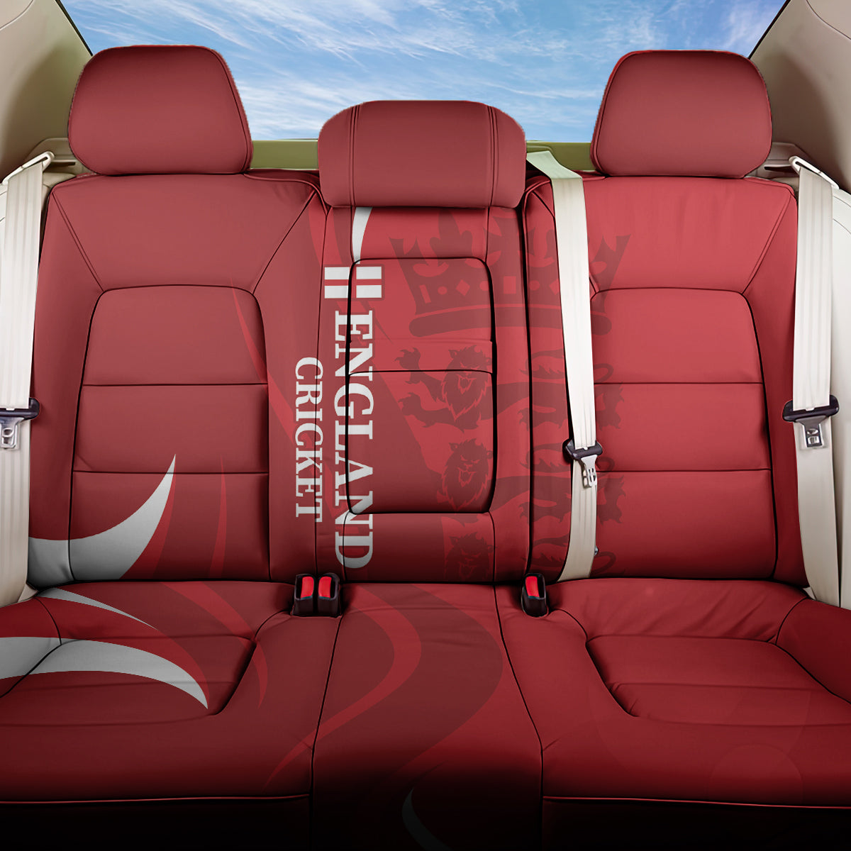 England Cricket Back Car Seat Cover 2024 World Cup Go Champions - Wonder Print Shop