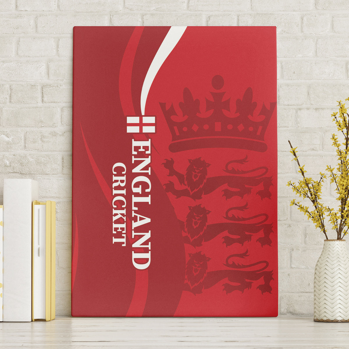 England Cricket Canvas Wall Art 2024 World Cup Go Champions - Wonder Print Shop