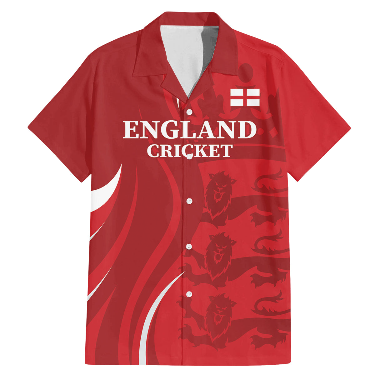 Custom England Cricket Family Matching Mermaid Dress and Hawaiian Shirt 2024 World Cup Go Champions - Wonder Print Shop