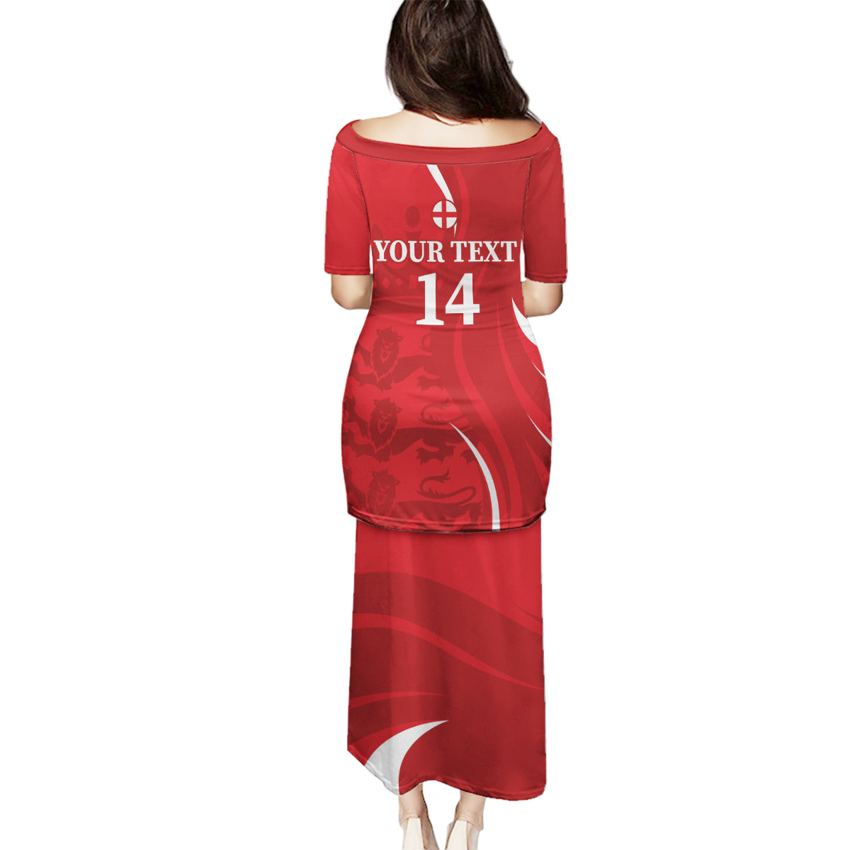 Custom England Cricket Family Matching Puletasi and Hawaiian Shirt 2024 World Cup Go Champions - Wonder Print Shop