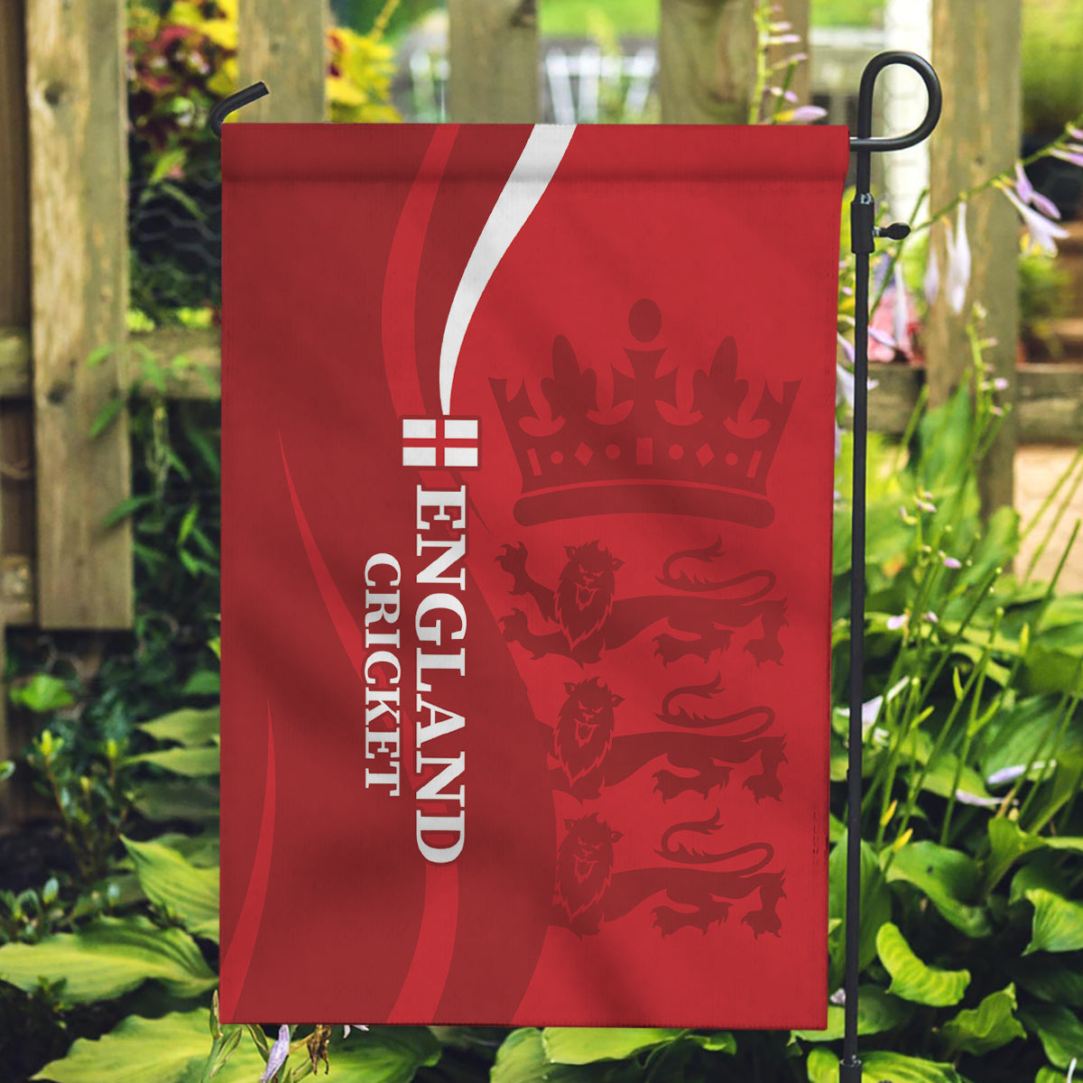 Custom England Cricket Garden Flag 2024 World Cup Go Champions - Wonder Print Shop