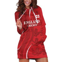 Custom England Cricket Hoodie Dress 2024 World Cup Go Champions - Wonder Print Shop