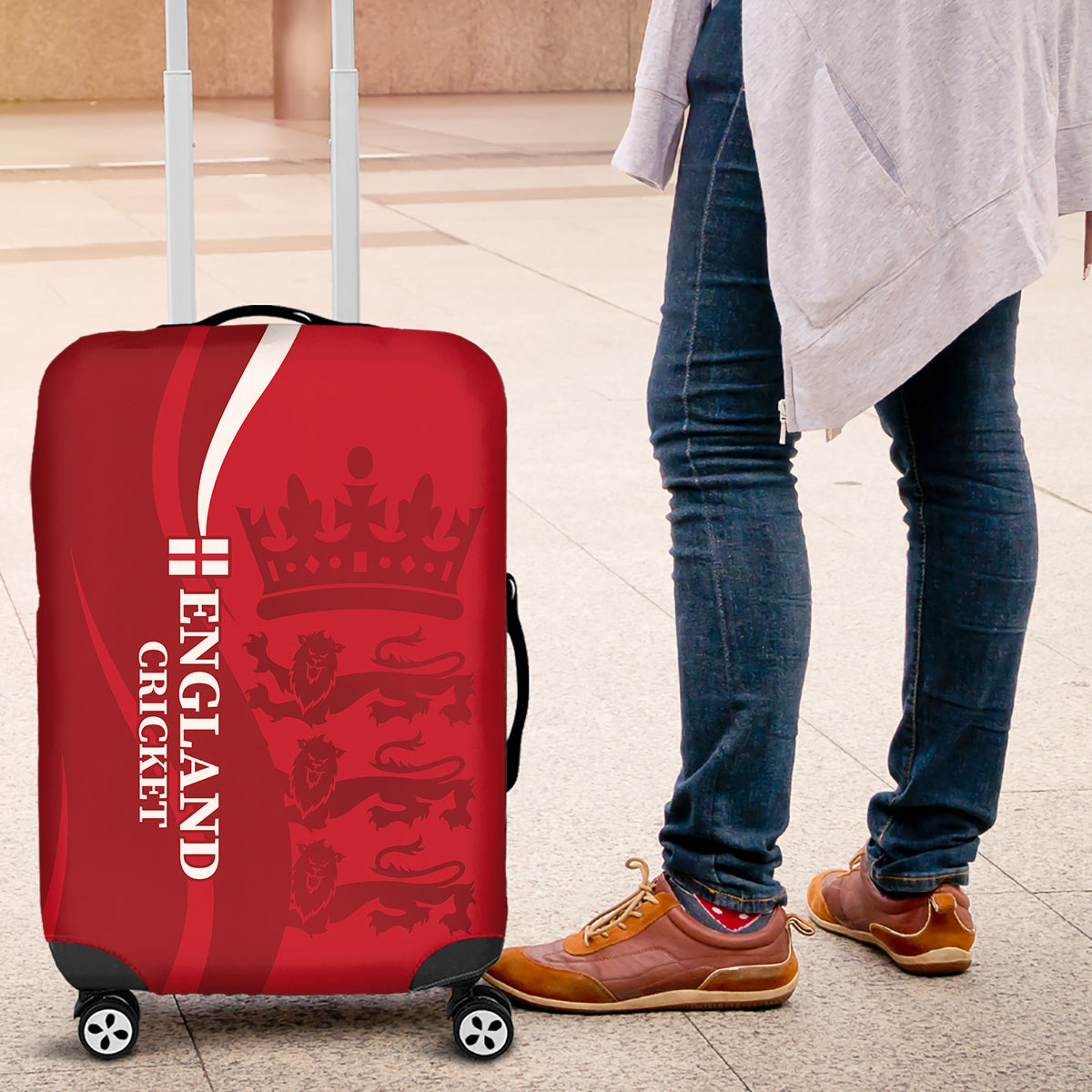 England Cricket Luggage Cover 2024 World Cup Go Champions - Wonder Print Shop