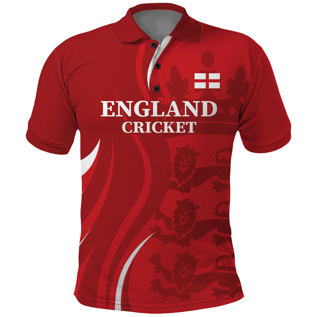 Custom England Cricket Polo Shirt 2024 World Cup Go Champions - Wonder Print Shop