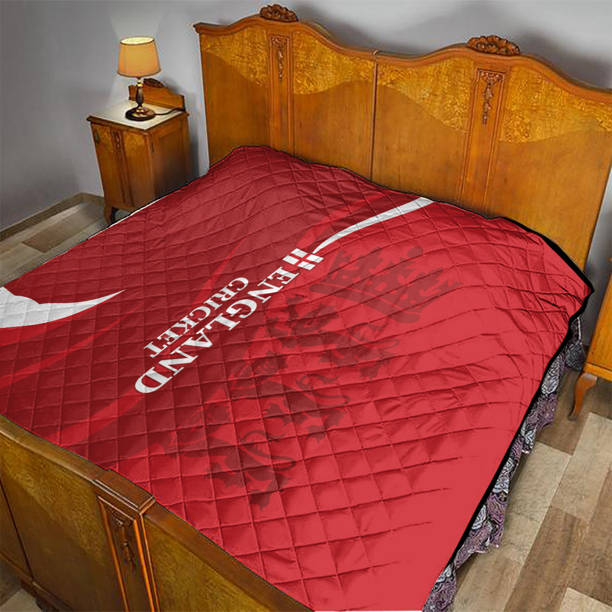 England Cricket Quilt 2024 World Cup Go Champions - Wonder Print Shop