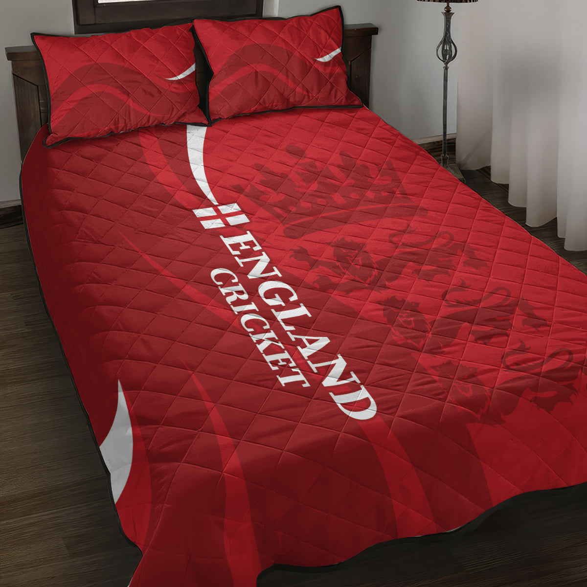England Cricket Quilt Bed Set 2024 World Cup Go Champions - Wonder Print Shop