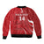 Custom England Cricket Sleeve Zip Bomber Jacket 2024 World Cup Go Champions - Wonder Print Shop