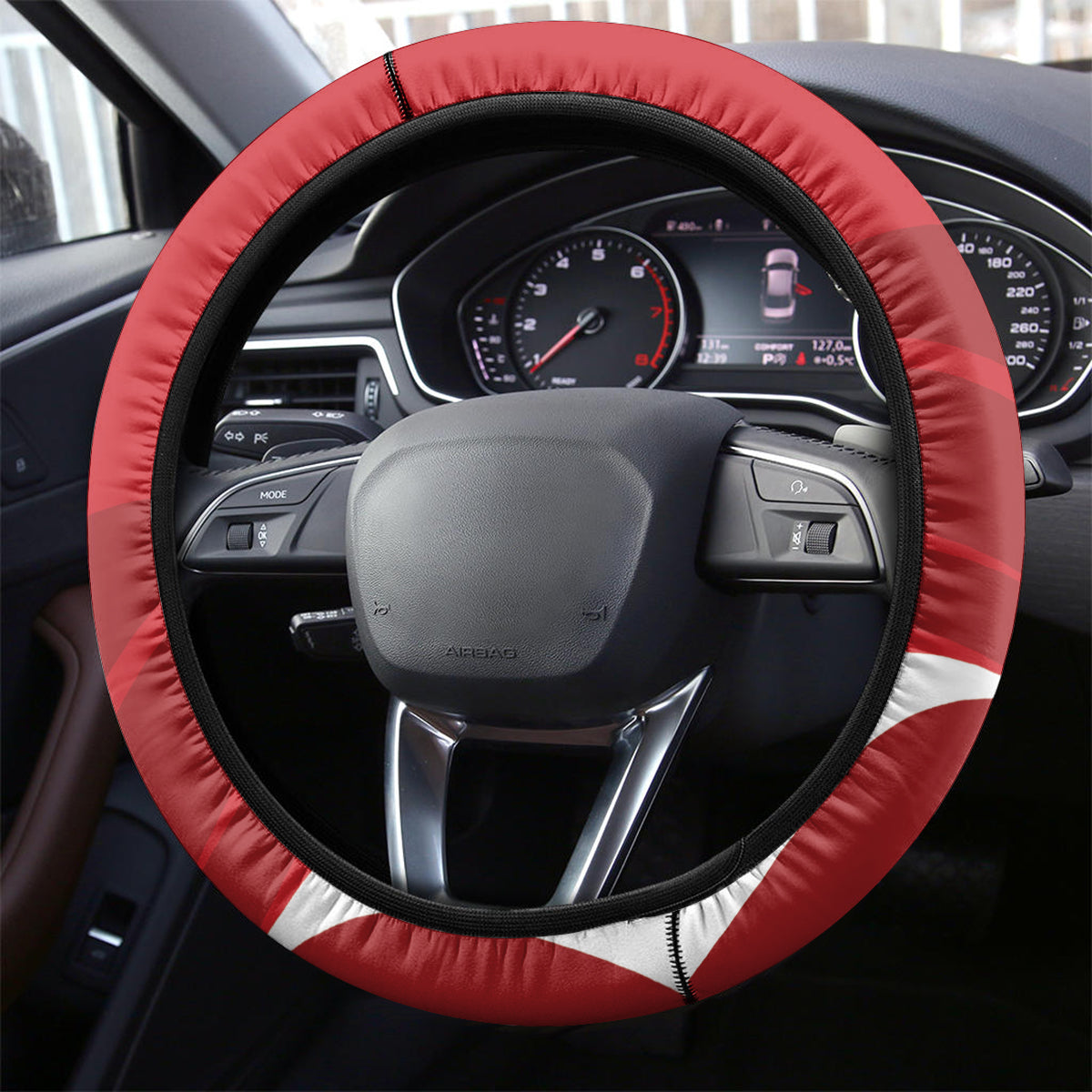 England Cricket Steering Wheel Cover 2024 World Cup Go Champions - Wonder Print Shop