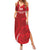 Custom England Cricket Summer Maxi Dress 2024 World Cup Go Champions - Wonder Print Shop