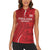 Custom England Cricket Women Sleeveless Polo Shirt 2024 World Cup Go Champions - Wonder Print Shop