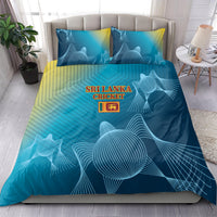 Custom Sri Lanka Cricket Bedding Set 2024 World Cup Go The Lions - Wonder Print Shop