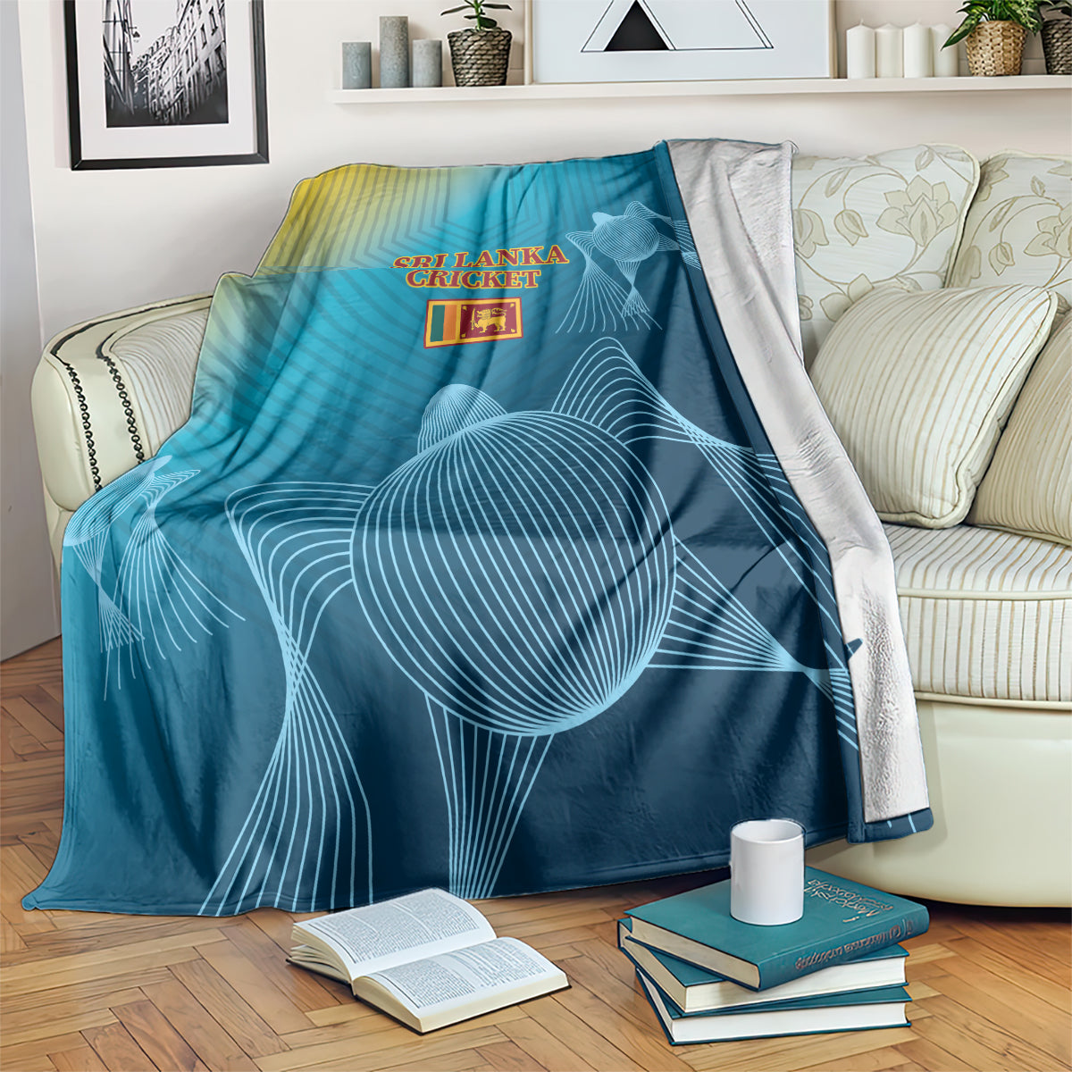 Custom Sri Lanka Cricket Blanket 2024 World Cup Go The Lions