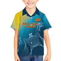Custom Sri Lanka Cricket Family Matching Off The Shoulder Long Sleeve Dress and Hawaiian Shirt 2024 World Cup Go The Lions - Wonder Print Shop