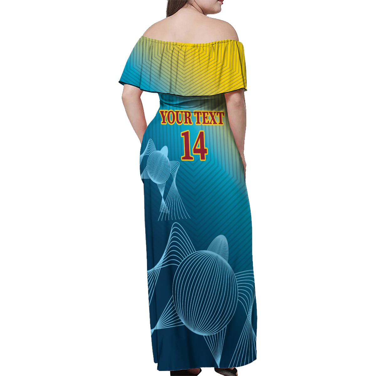 Custom Sri Lanka Cricket Family Matching Off Shoulder Maxi Dress and Hawaiian Shirt 2024 World Cup Go The Lions - Wonder Print Shop