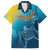Custom Sri Lanka Cricket Family Matching Off Shoulder Short Dress and Hawaiian Shirt 2024 World Cup Go The Lions - Wonder Print Shop
