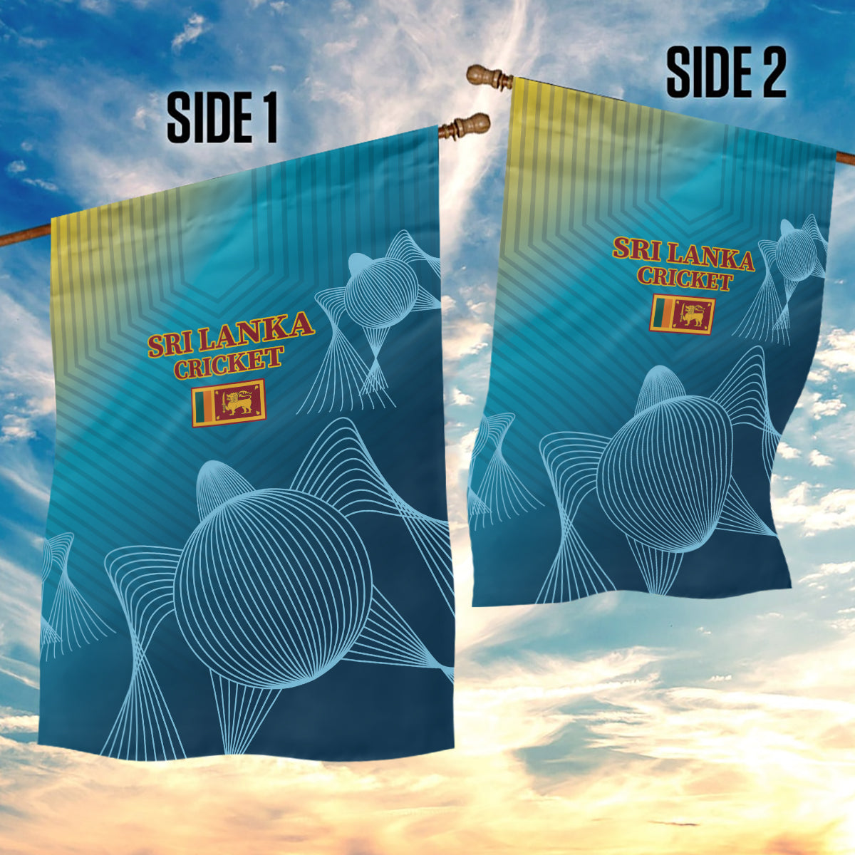 Sri Lanka Cricket Garden Flag 2024 World Cup Go The Lions - Wonder Print Shop