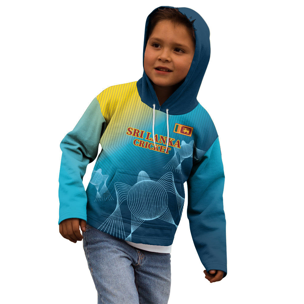 Custom Sri Lanka Cricket Kid Hoodie 2024 World Cup Go The Lions - Wonder Print Shop