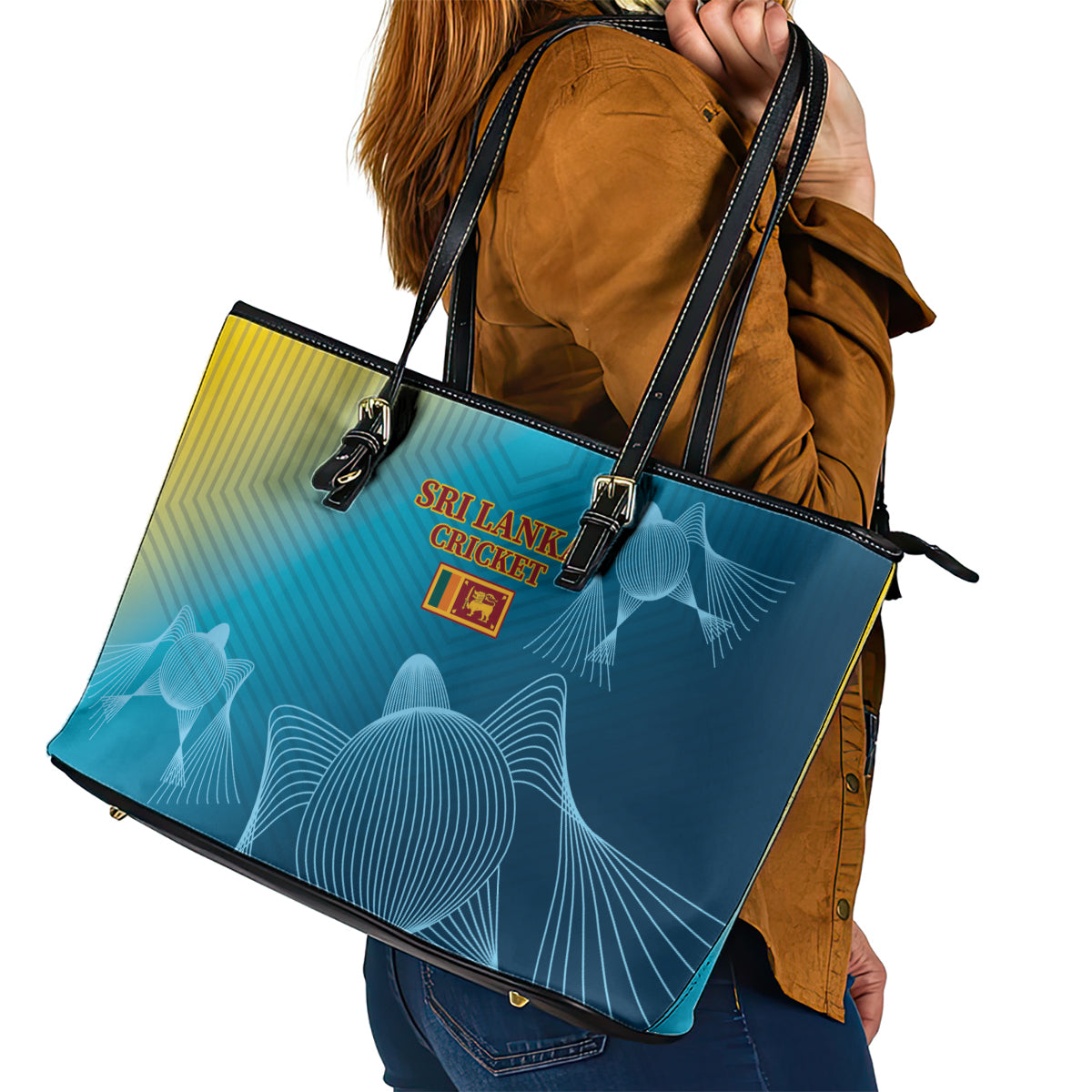 Sri Lanka Cricket Leather Tote Bag 2024 World Cup Go The Lions - Wonder Print Shop