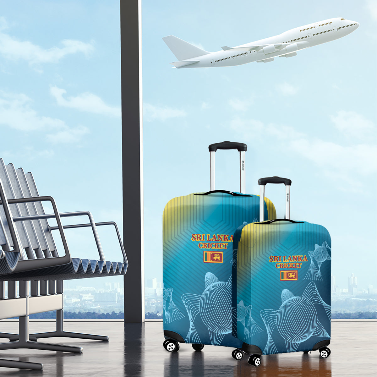 Sri Lanka Cricket Luggage Cover 2024 World Cup Go The Lions - Wonder Print Shop