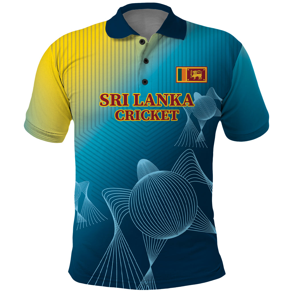 Custom Sri Lanka Cricket Polo Shirt 2024 World Cup Go The Lions