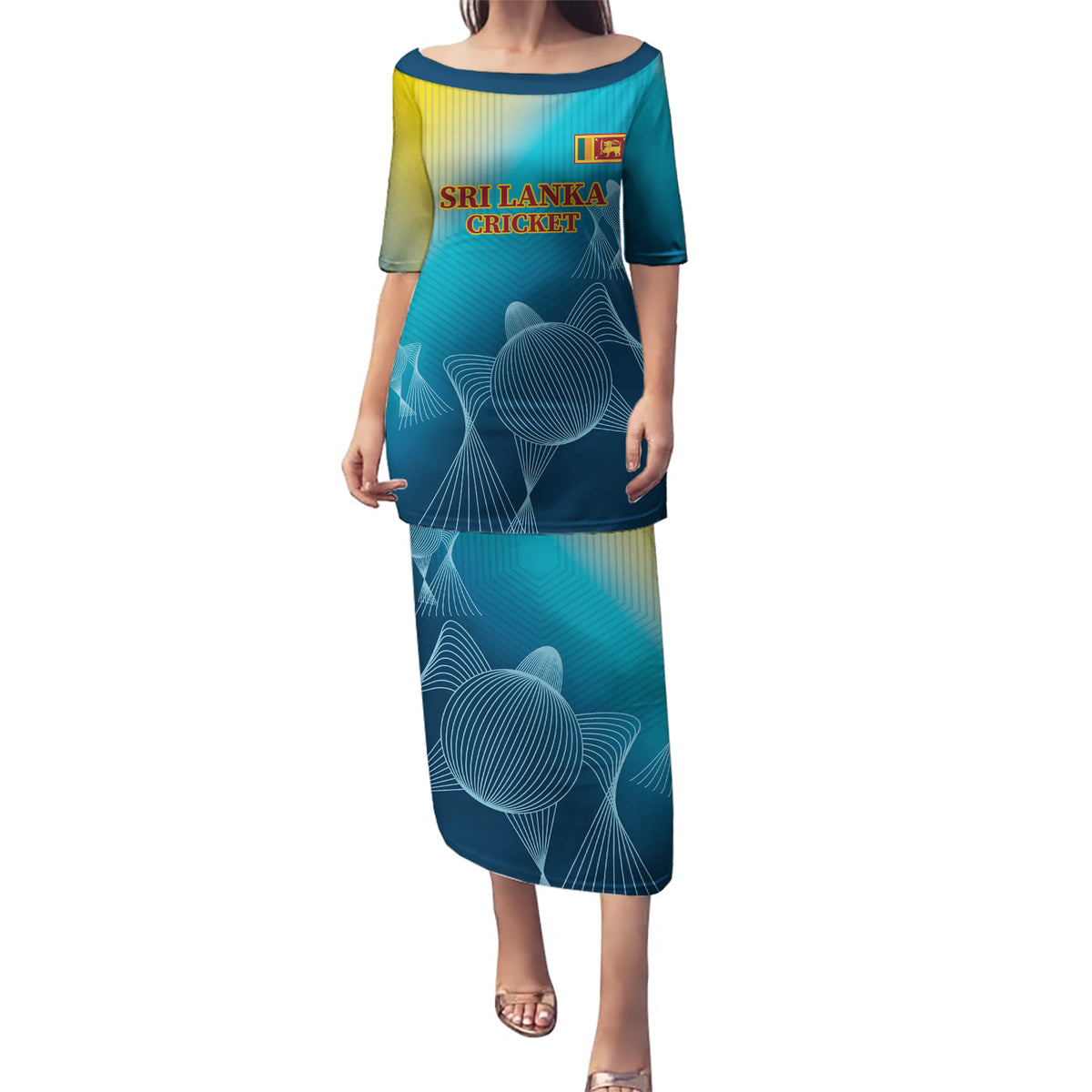 Custom Sri Lanka Cricket Puletasi 2024 World Cup Go The Lions - Wonder Print Shop