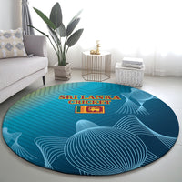 Custom Sri Lanka Cricket Round Carpet 2024 World Cup Go The Lions