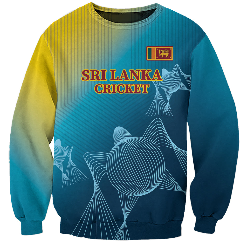 Custom Sri Lanka Cricket Sweatshirt 2024 World Cup Go The Lions - Wonder Print Shop